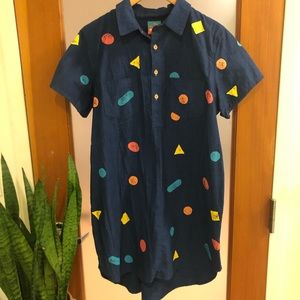 Denim shirt dress